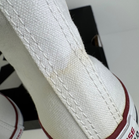 Converse All Star Chuck Taylor White Hi Top Sneakers Junior's Size 3 (Wmns 5) - Picture 12 of 13